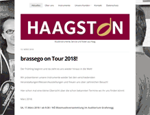 Tablet Screenshot of haagston.at